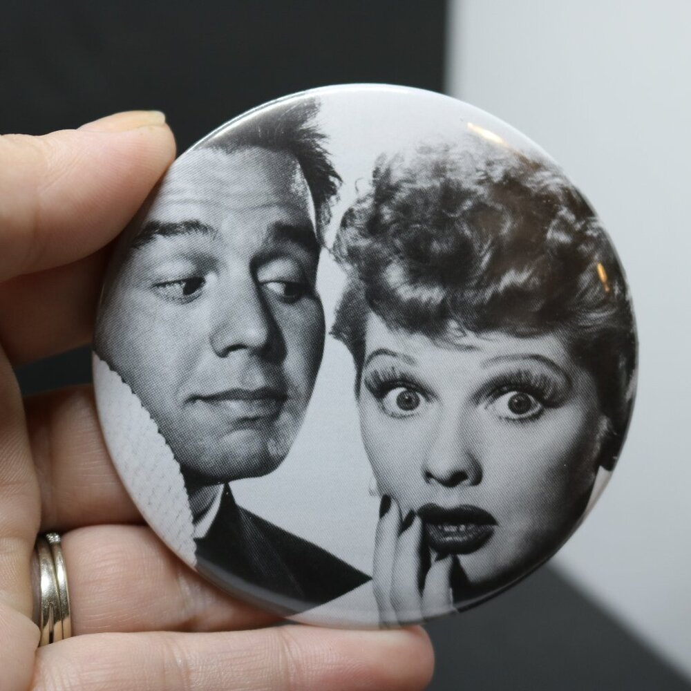 I love Lucy Button (75mm)